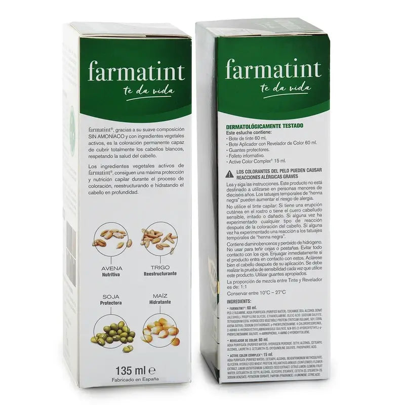 Farmatint 8C Light Ash Blonde Gel de coloration permanente