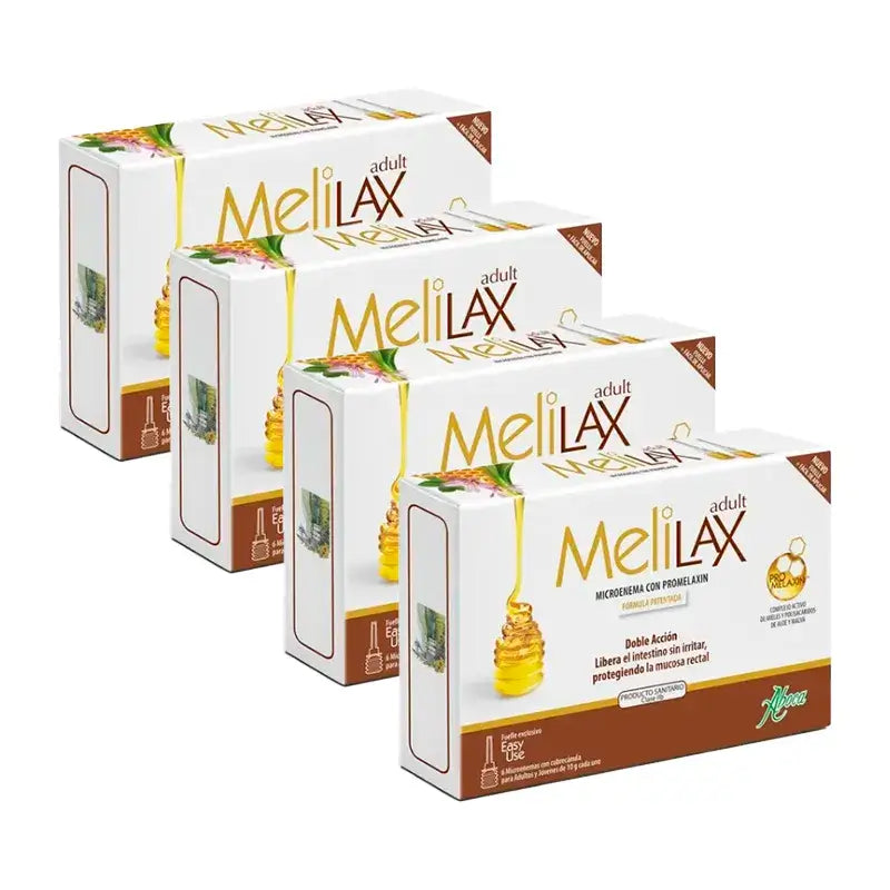 Aboca Melilax Adult, 4x6 Microenemas de 10 grammes