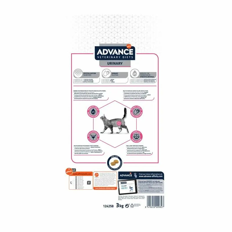 Advance Vet Feline Adult Urinary 3Kg, nourriture pour chat