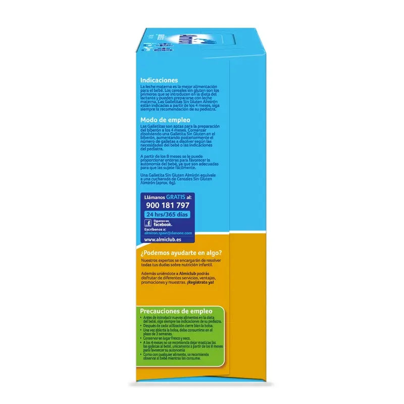 Almirón, biscuits pour bébés sans gluten, à partir de 4 mois, 250g