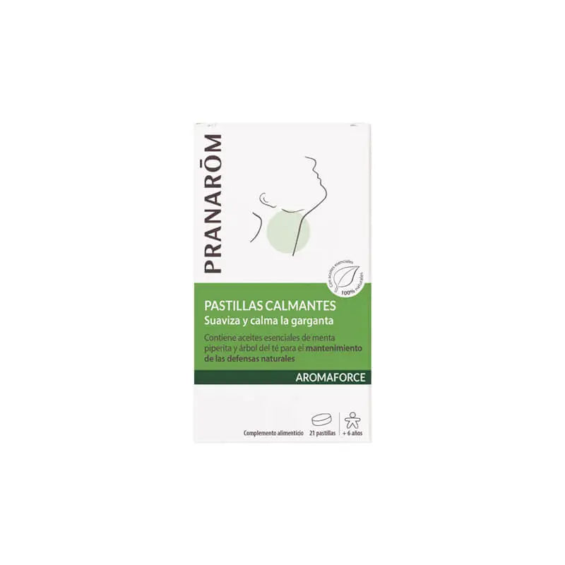 Pranarom Aromaforce Throat Lozenges, 21 lozenges