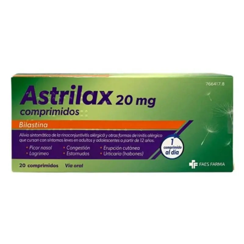 Astrilax 20 Mg, 20 tablets