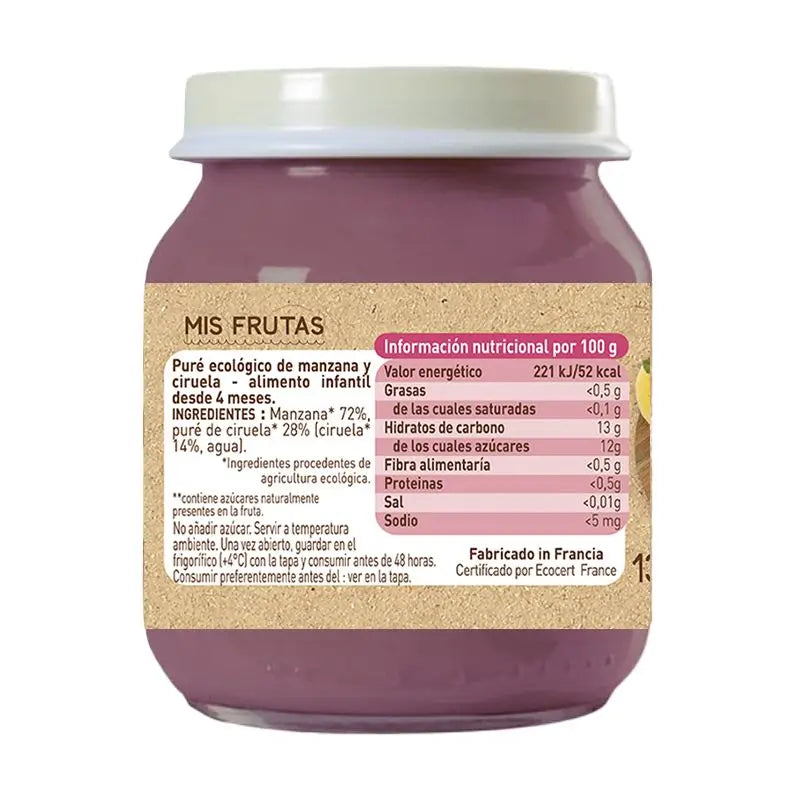 Babybio Pomme Prune, 130g