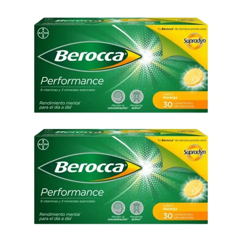 Berocca Performance Orange, 2X30 Comprimés Effervescents