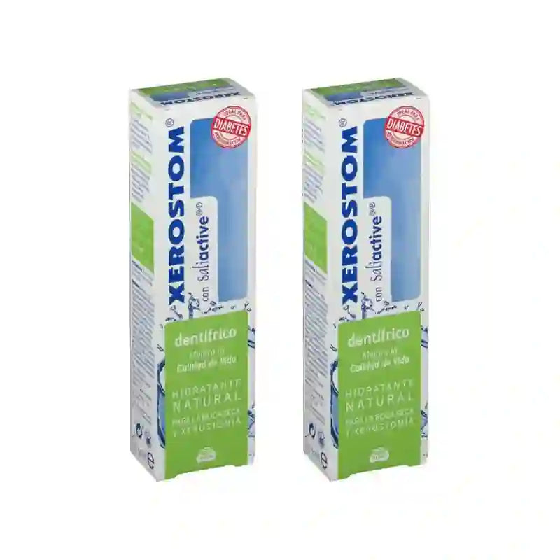 Biocosmetics Xerostom Dentifrice pour bouche sèche, 2X50 Ml