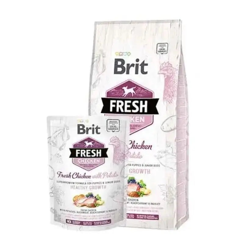 Brit Fresh Puppy Healthy Growth Chicken Potato 2,5Kg pour chiens