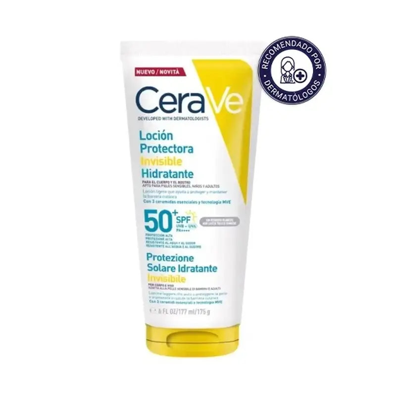 Cerave Invisible Protective Moisturising Lotion Spf 50+, 177 ml