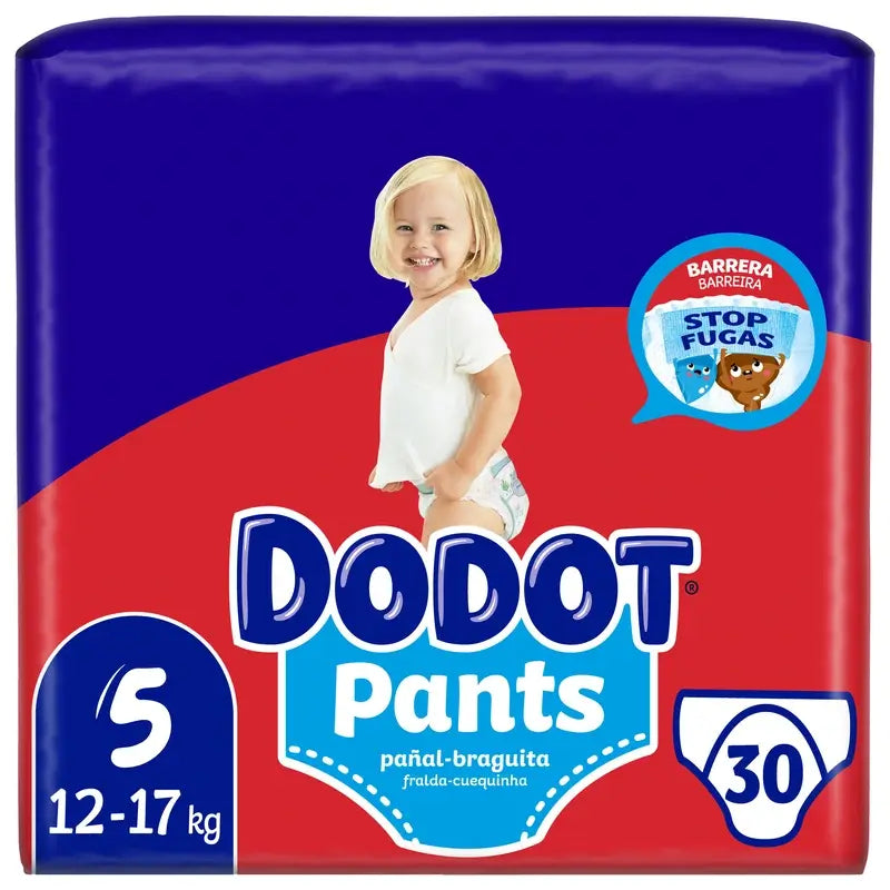 Culotte Dodot Taille 5 (12-17 Kg), 30 couches