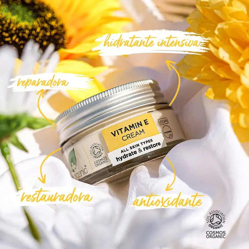 Crème antioxydante intensive à la vitamine E Dr. Organic, 50 ml