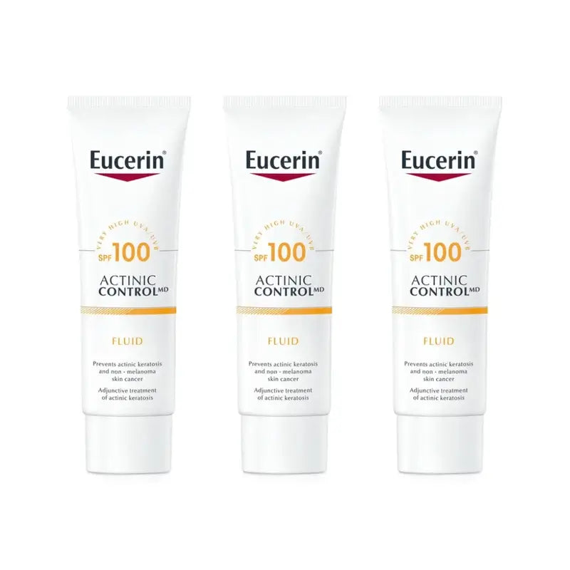 Eucerin Solar Actinic Control Md Fluide Spf 100, 3X80 Ml