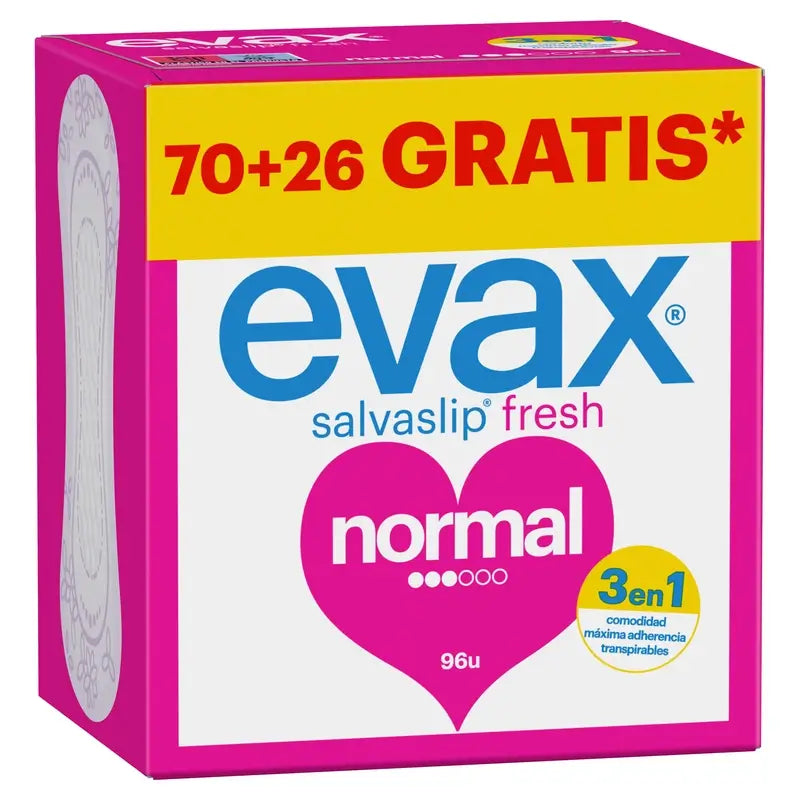 Evax Normal, No Odor System, 96 unités de protège-slips