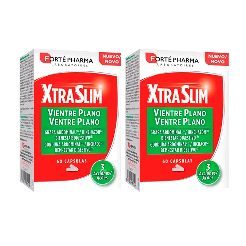 Forté Pharma Duplo Xtraslim Ventre Plat 2 x 60 gélules