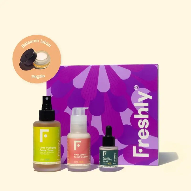 Coffret anti-âge Freshly Cosmetics violet