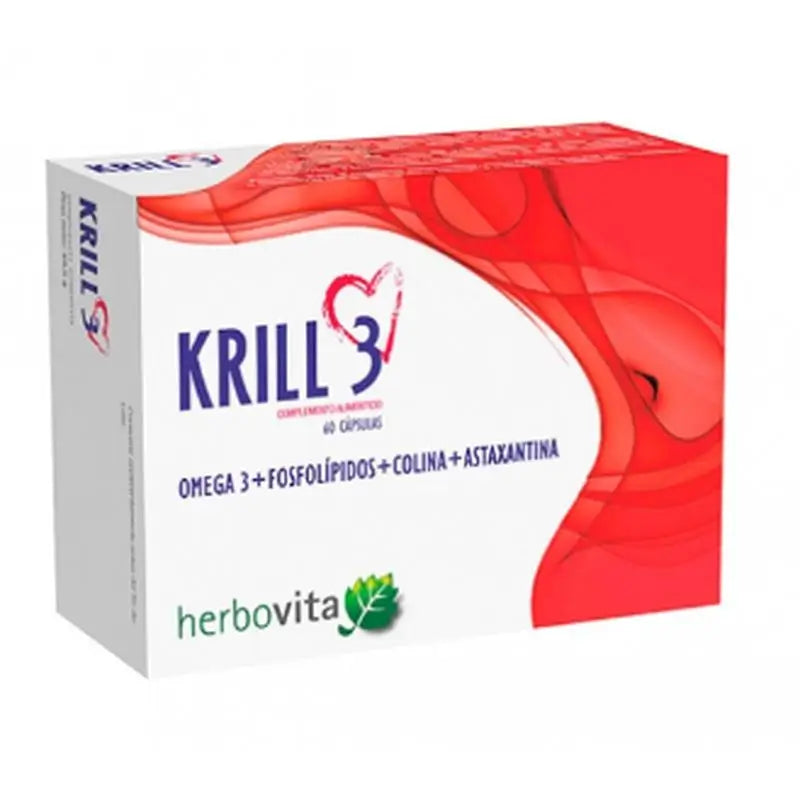 Herbovita Krill3 , 60 cápsulas