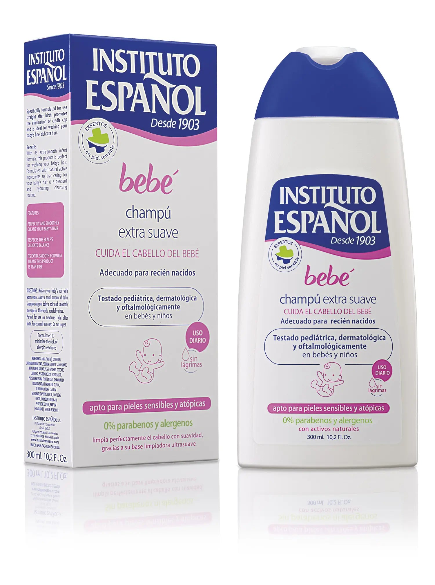 Instituto Español Shampooing Extra Doux pour Bébé - 300 Ml.
