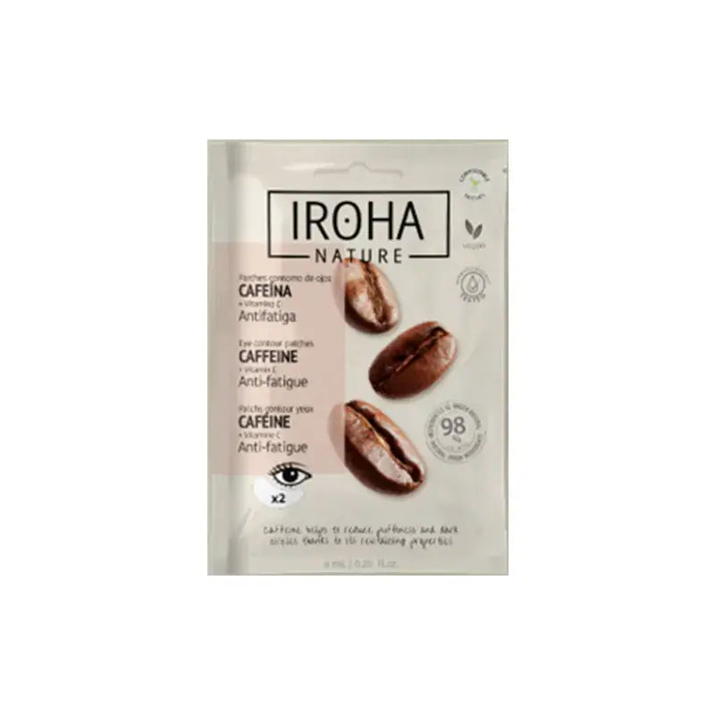 Patchs anti-fatigue pour les yeux aux extraits naturels d'Iroha Nature, 1 paire