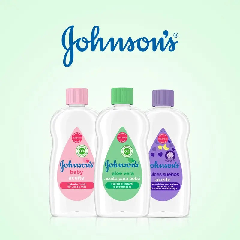 Johnson's Baby Aloe Vera Oil, Hydrate et nourrit instantanément, 100ml