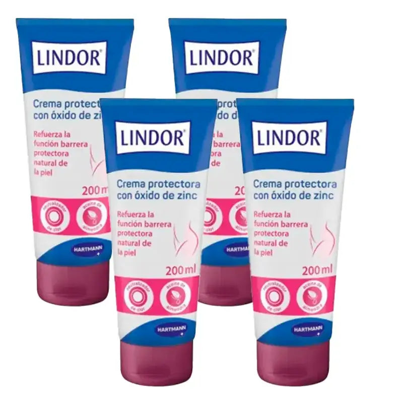 Lindor Skin Protective Cream, Pack 4 x 200 ml