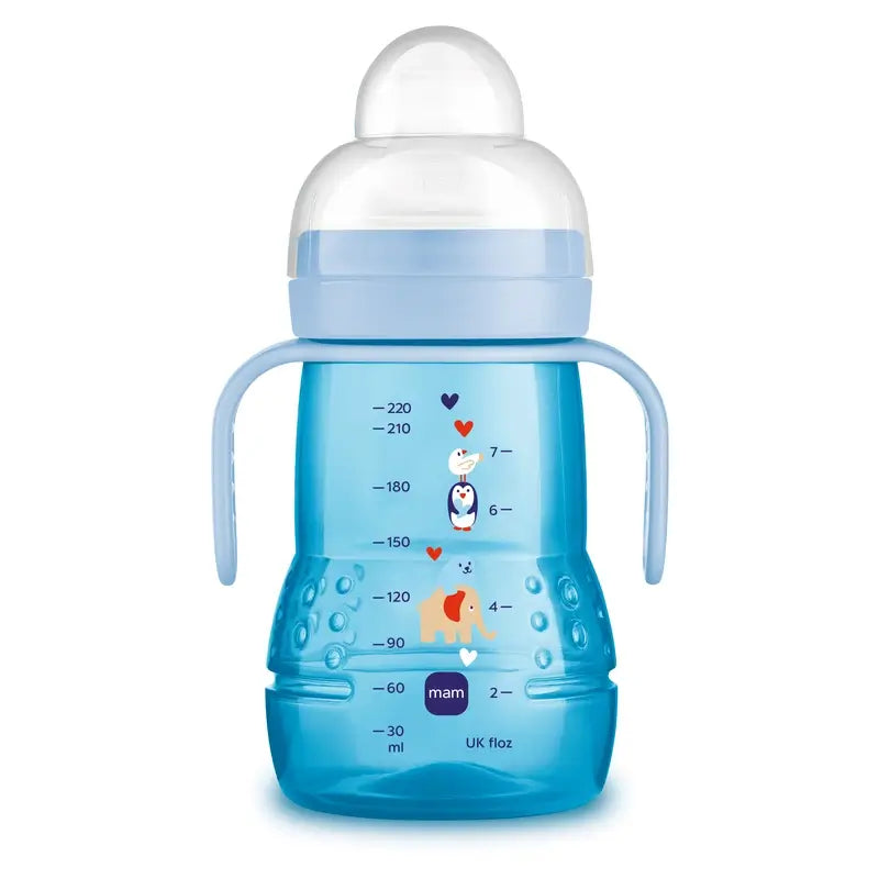 Gobelet Mam Baby Trainer bleu, 220 ml