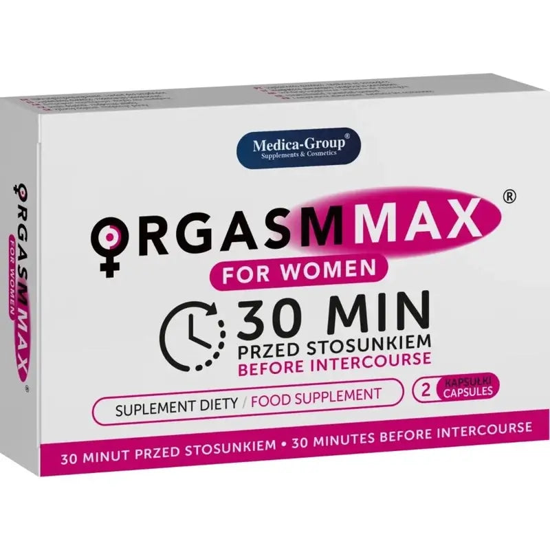 Medica Group Orgasm Max pour les femmes Capsules naturelles pour améliorer la vitalité féminine et la satisfaction intime, 2 capsules