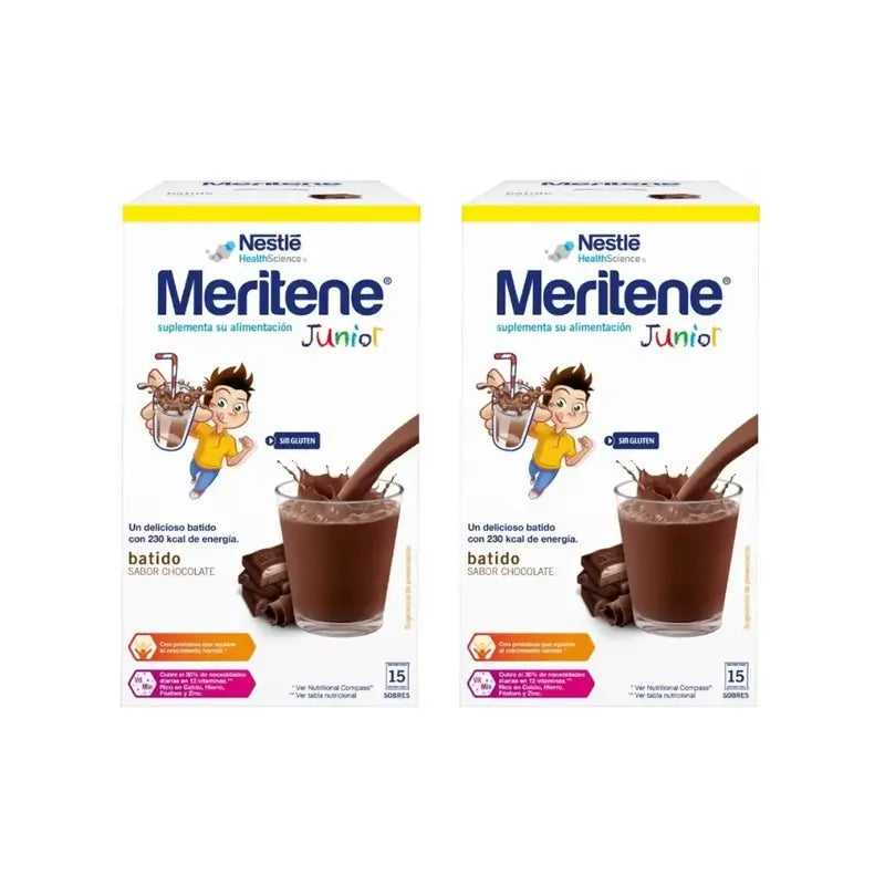 Meritene Junior Shake Goût Chocolat, 2X15 Sachets