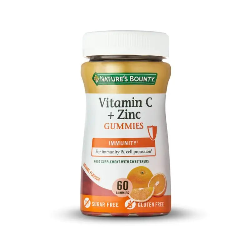 Natures Bounty Supplément alimentaire Vitamine C+Zinc , 60 gummies