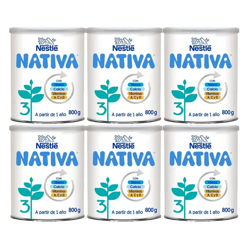 Nestlé Nativa 3, paquet de 6 x 800 grammes
