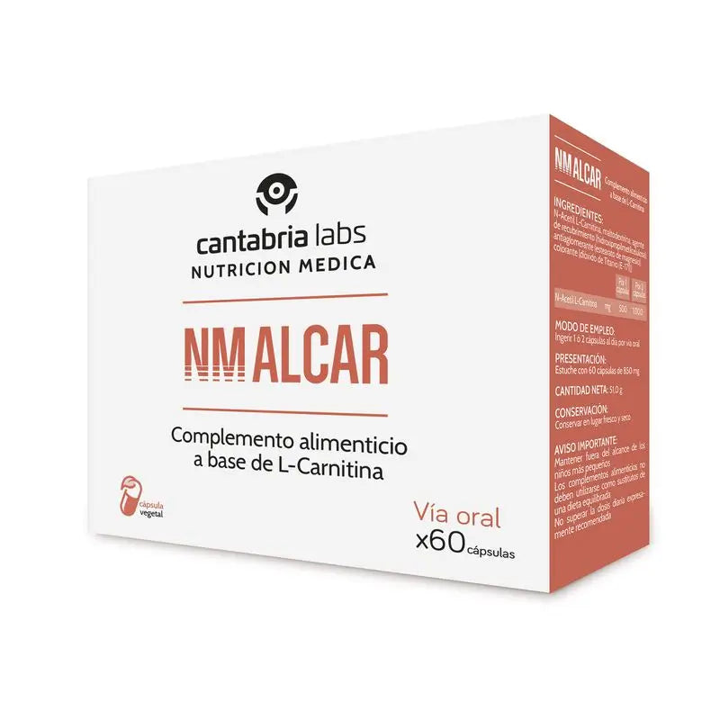 NM Alcar 60 Capsules, Cantabria Labs Medical Nutrition