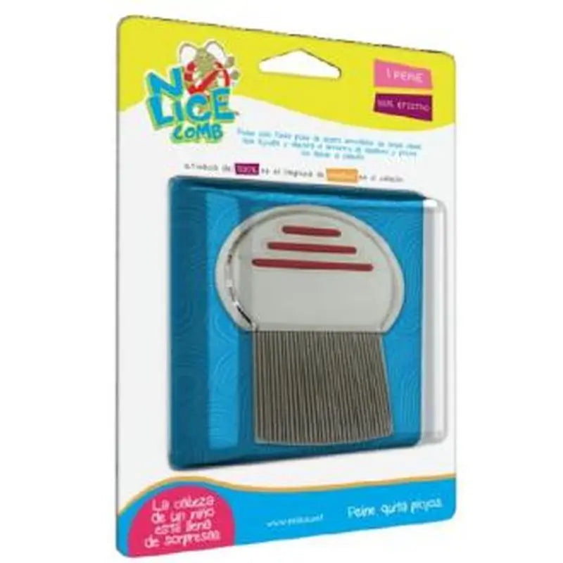 No Lice Lendrera Puas Acero Y Doble Canal 1Ud.