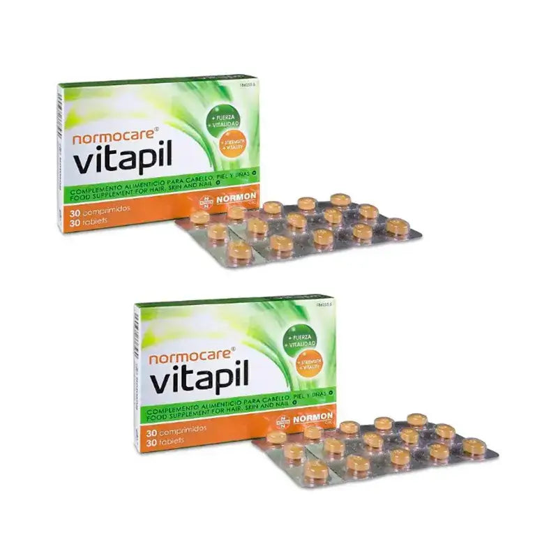 Normocare Vitapil, Pack 2 x 30 comprimés