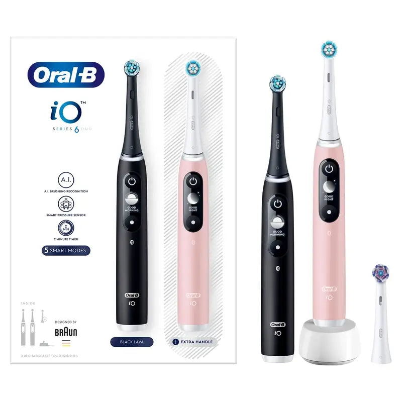 Oral-B Braun iO6 Duo Noir/Rose