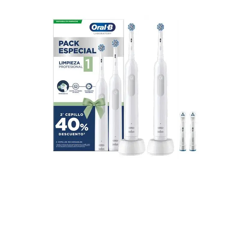 Oral-B Laboratory Pro Clean 1 Brosse à dents électrique + 2 poignées