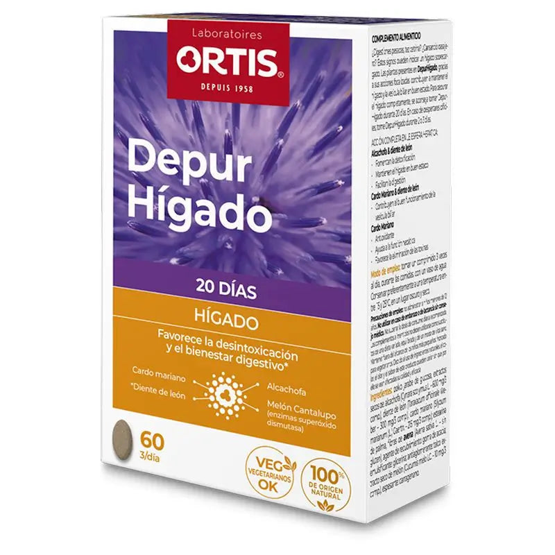 Ortis Depur Higado, 60 Comprimidos