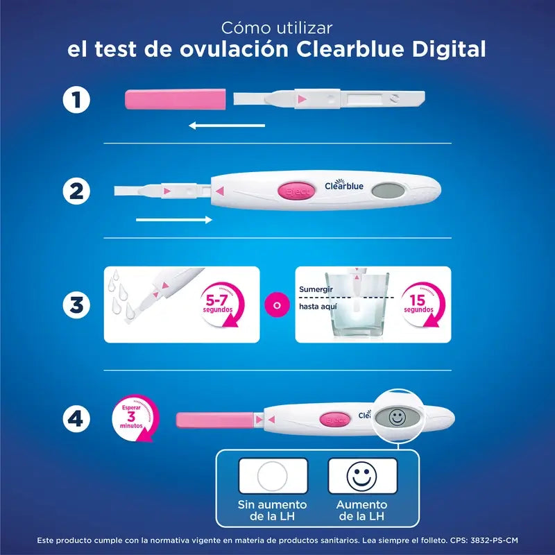Pack de tests d'ovulation Clearblue, 6 x 10 bâtonnets