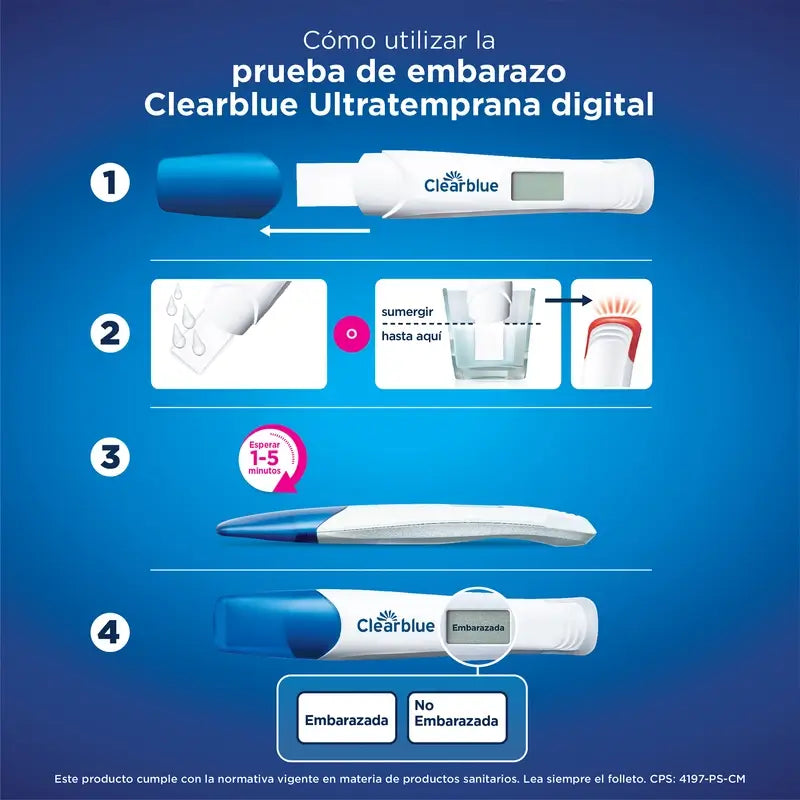 Clearblue Pack Test de grossesse numérique ultra-précoce, 6 tests