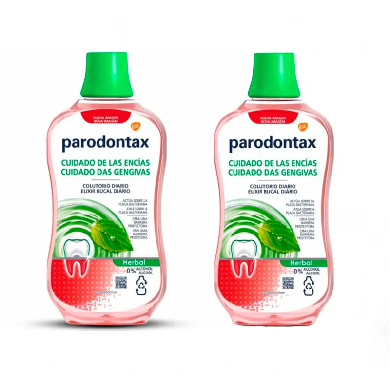 Parodontax Daily Herbal Gum Care Rince-bouche Pack 2 x 500 ml