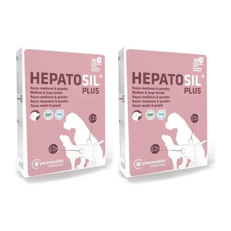 Hepatosil Plus Medium-Large Breed, Pack 2x30 Comprimés
