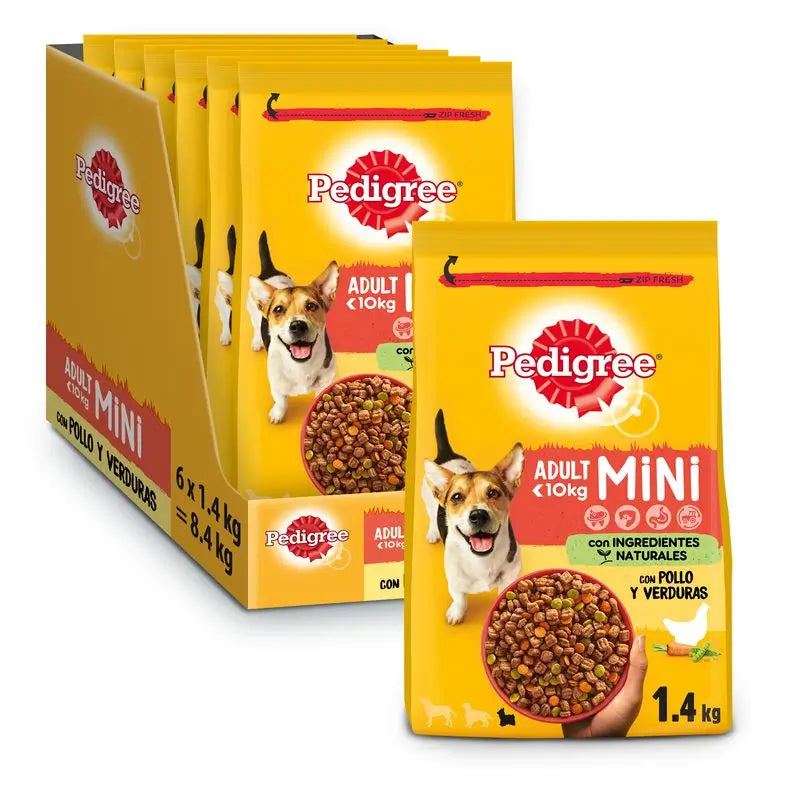 Pedigree Mini Adult Poulet & Légumes 6X1,4Kg