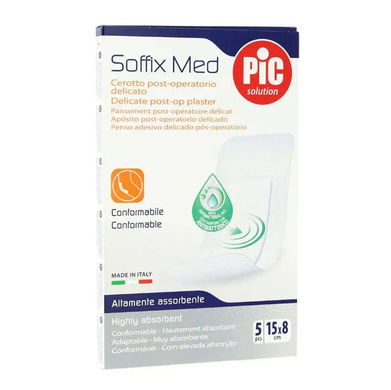Pic Soffix Med Post Operatorio Antibacteriano 15X8Cm 5 Uds