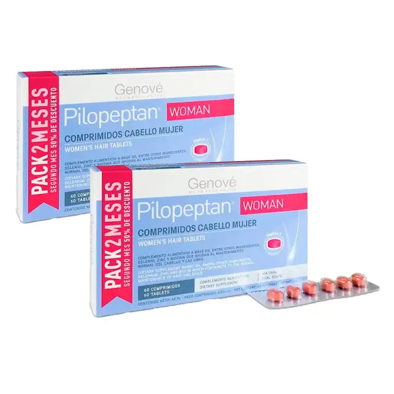 Pilopeptan Femme, Pack 2 x 60 comprimés