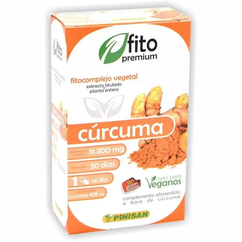 Pinisan Fitopremium Curcuma , 30 cápsulas