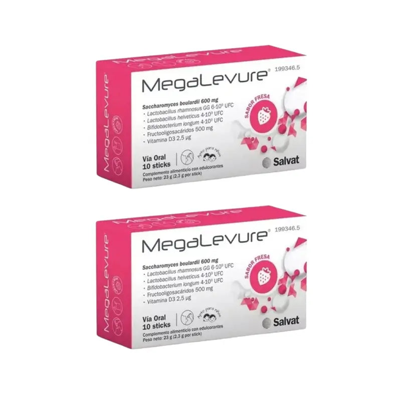 Salvat Megalevure Fraise, 2 x 10 bâtonnets