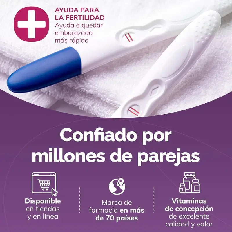 Sasmar Conceive Plus Soutien à la Fertilité Féminine, 60 Capsules