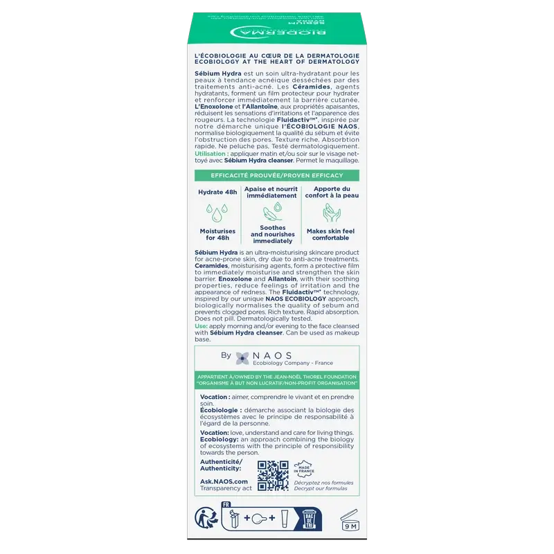 BIODERMA Sebium Hydra Crème Hydratante 40 ml