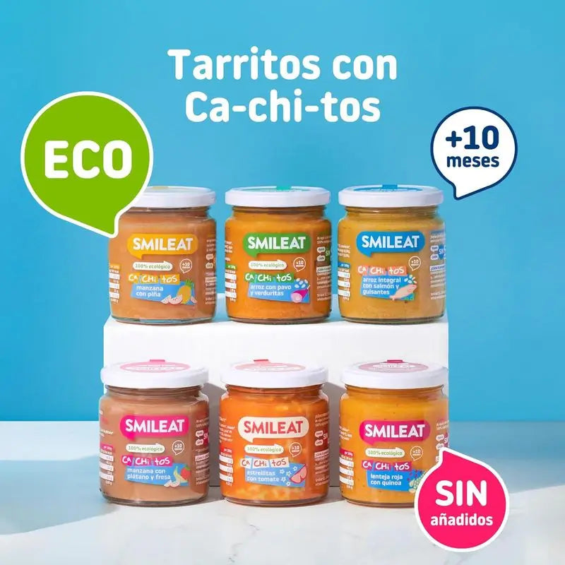 Smileat Porridge au riz et à la dinde avec légumes, 6x230 Gr