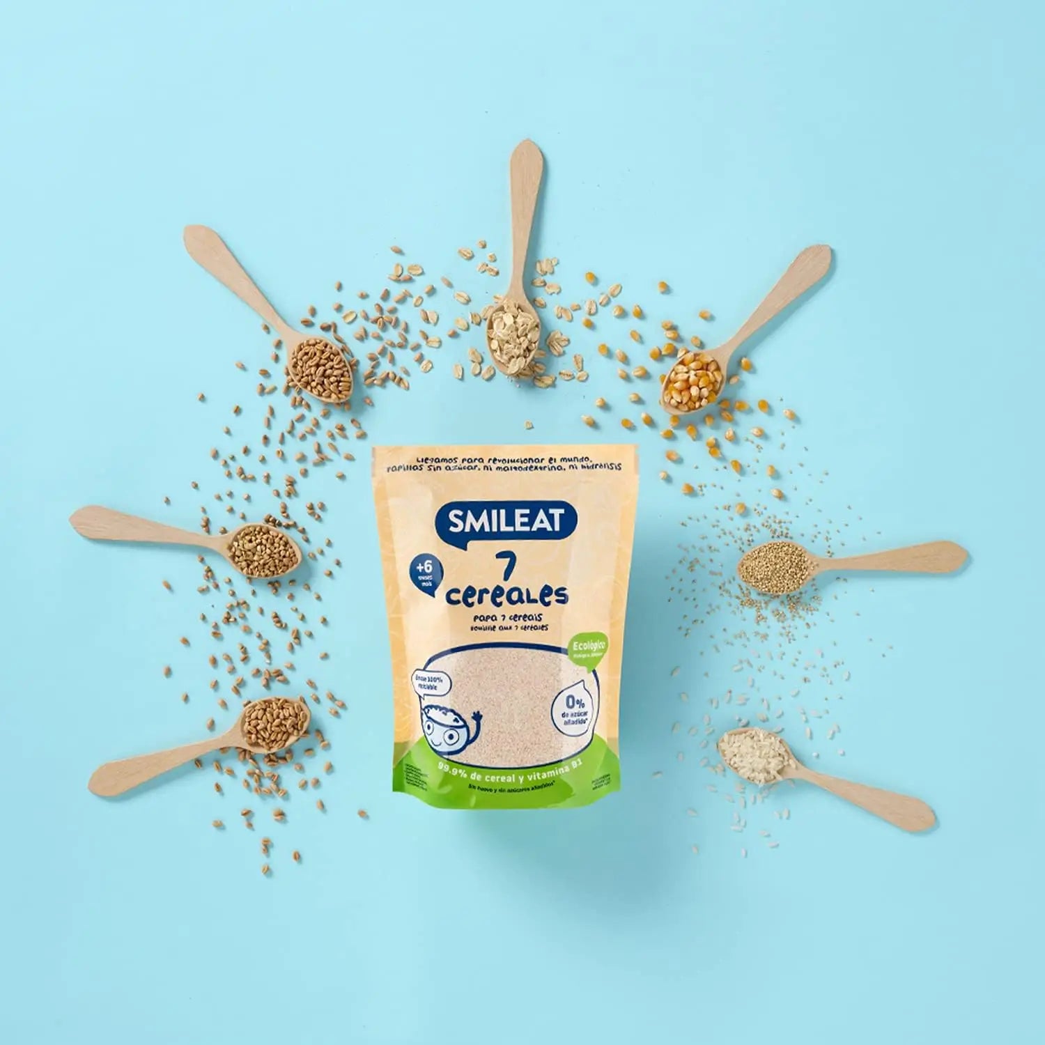 Smileat bouillies de 7 céréales bio, 200 g