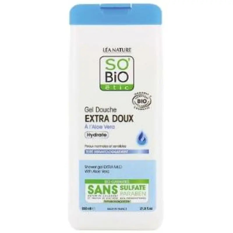 So´Bio Etic Gel De Ducha Extra Suave Hidrat. Aloe 650Ml. Bio