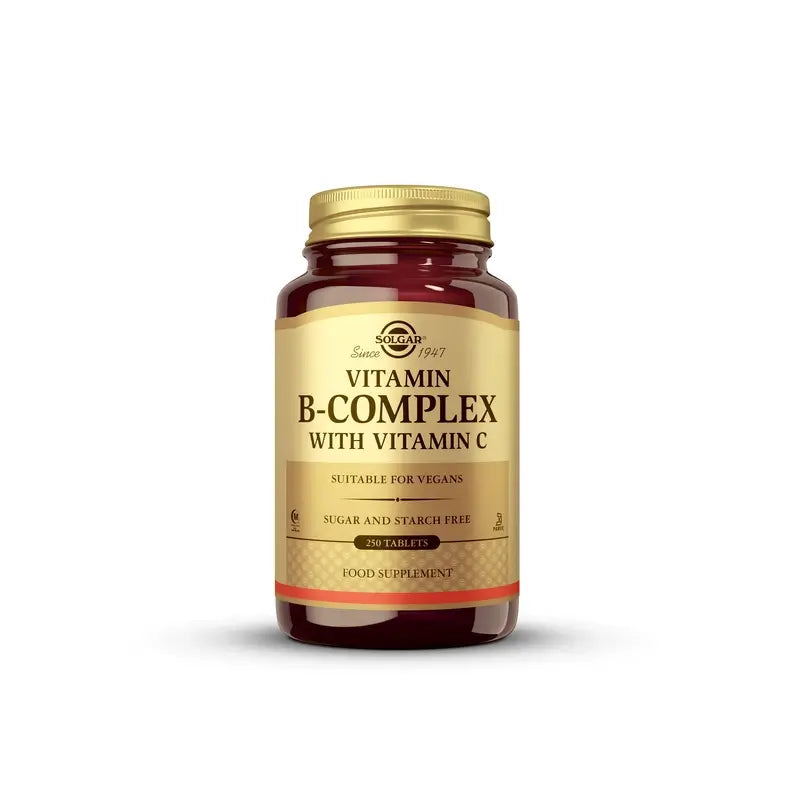 Solgar B-Complex avec Vitamine C, 250 Comprimés