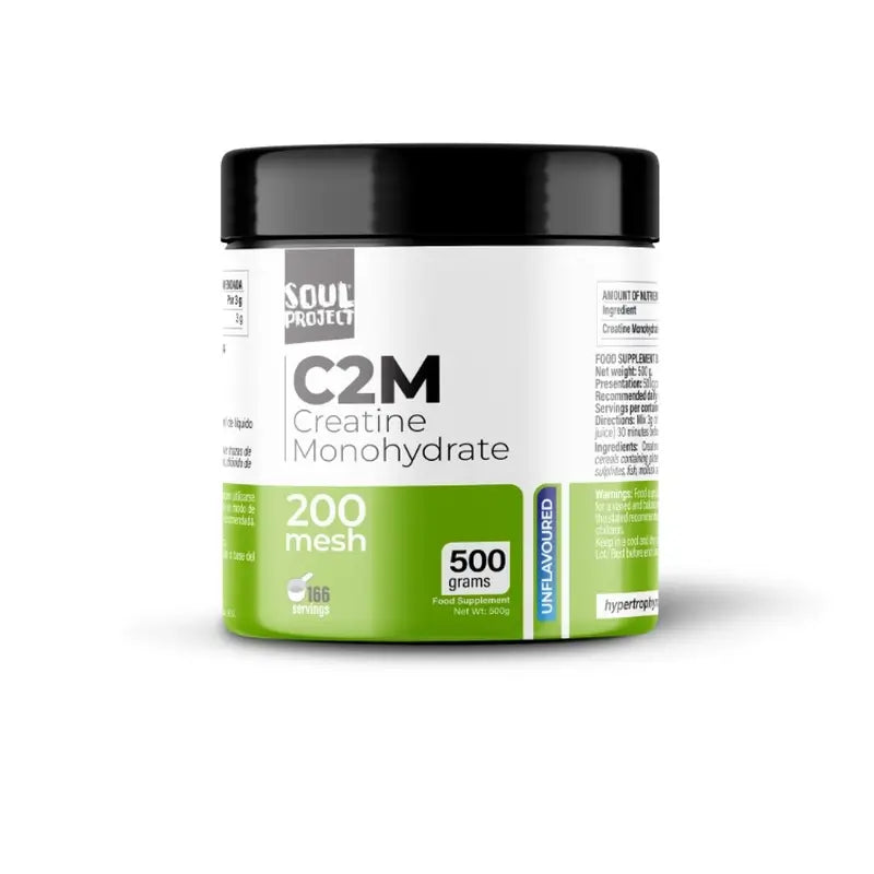 Soul Project Labs C2m Créatine monohydrate, 500 g