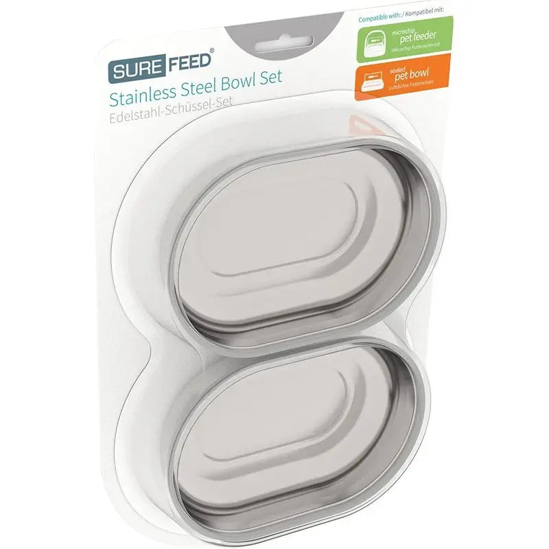 Set de bols en acier inoxydable Sure PetCare Surefeed